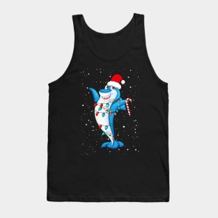 Funny Sharks Lover Xmas Shark Tank Top